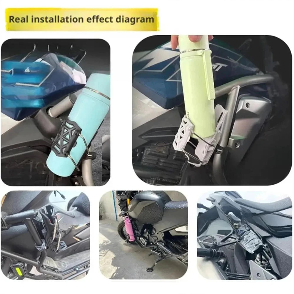 360° Adjustable Bike & Motorcycle Handlebar Cup Holder