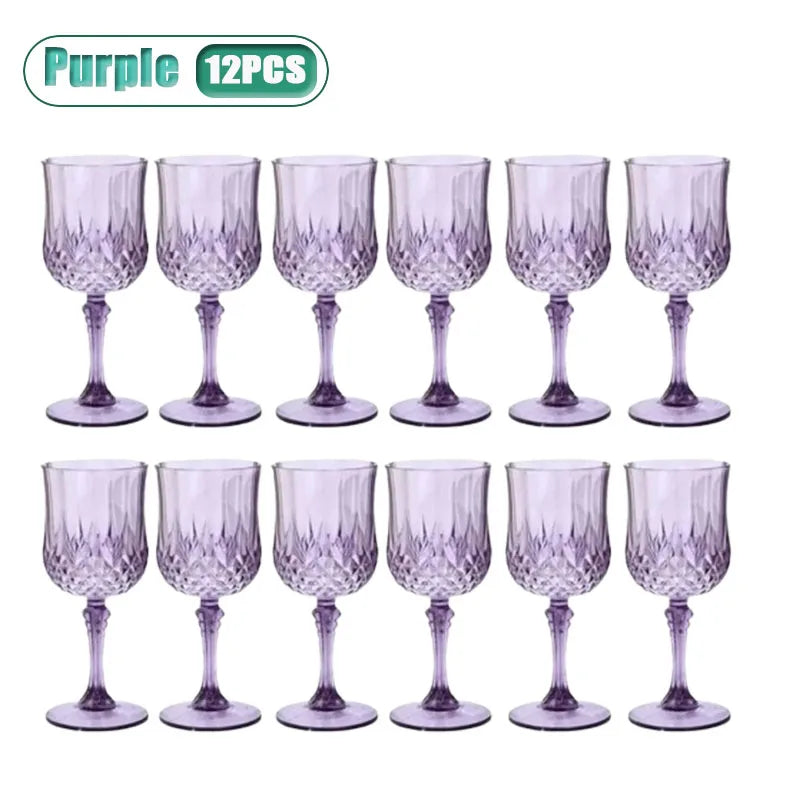 Shatterproof Plastic Champagne Flutes 12/24 Pack – Reusable