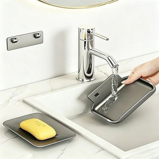 Corner Bathroom Shelf | No-Drill Wall Mounted Storage Rack Corner Bathroom Shelf Peaceful Pleasures Health and Wellness