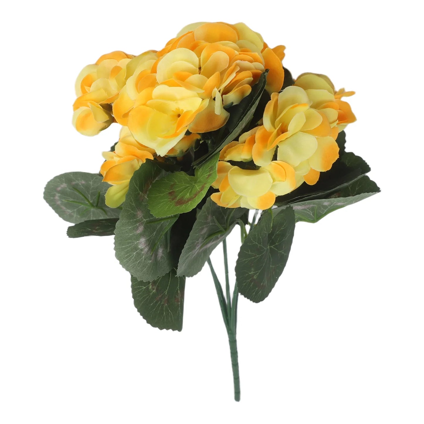 Artificial Silk Begonia Flower | Realistic Geranium Home Decor