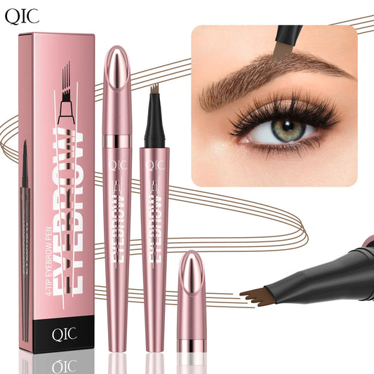 QIC 4-Fork Microblading Eyebrow Pencil – Waterproof, 6 Colors Eyebrow Pencil Oasis Select