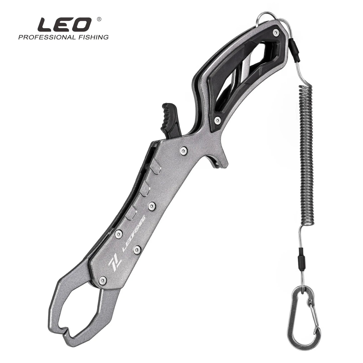 Lure Fishing Pliers Aluminum Alloy Multi-function Fish Gripper Long Nose Pliers for Big Game Fishing with Split Ring and Hook Re Peaceful Pleasures Health and Wellness silver