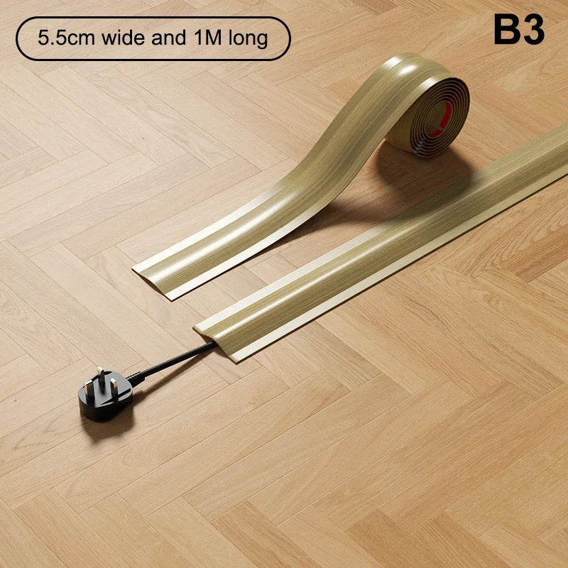 Soft PVC Floor Cord Cover | Cable Hider Wire Protector Floor Cable Hider Peaceful Pleasures Health and Wellness A12