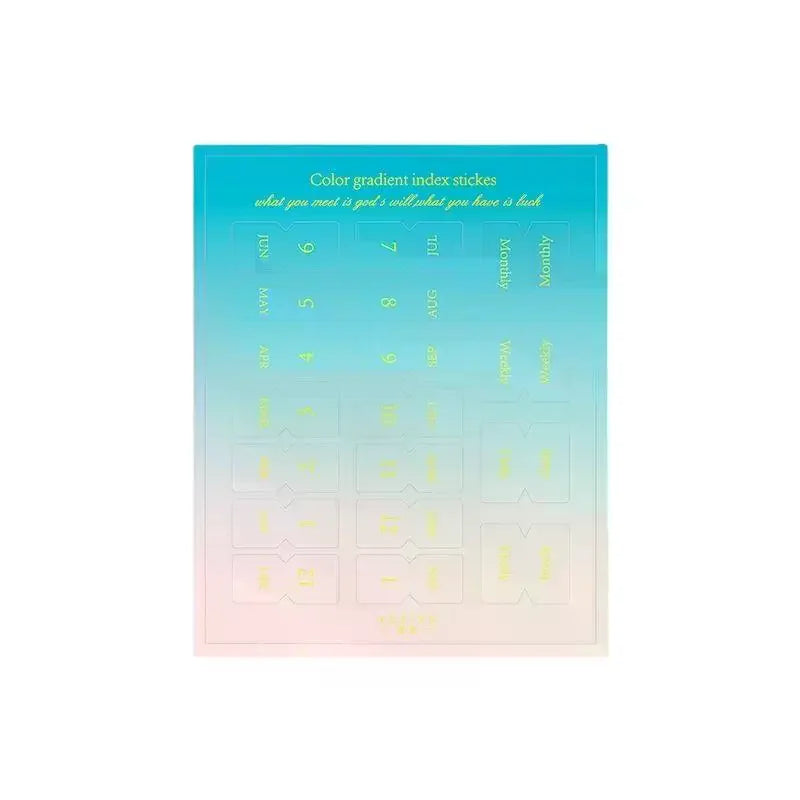 Monthly Separator Tab Stickers for Planners & Notebooks | 10/20 Sheets