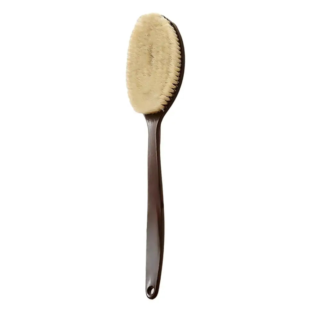 Long Handle Back Scrubber with Natural Coconut Bristles – Dry Brushing, Exfoliation & Circulation Body Brush Peaceful Pleasures Health and Wellness 1pc