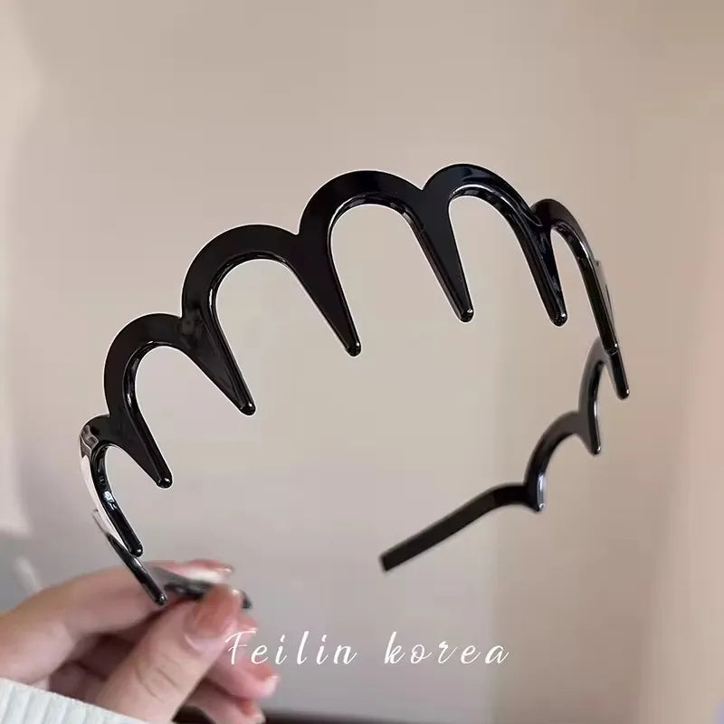 Anti Slip Toothed Headband Korean Minimalist Bangs Broken Hair