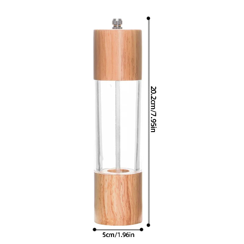 Leeseph 8inch Salt and Pepper Grinder Set of 2, Adjustable Coarseness and Cleaning Brush, Perfect for Modern Kitchens Peaceful Pleasures Health and Wellness