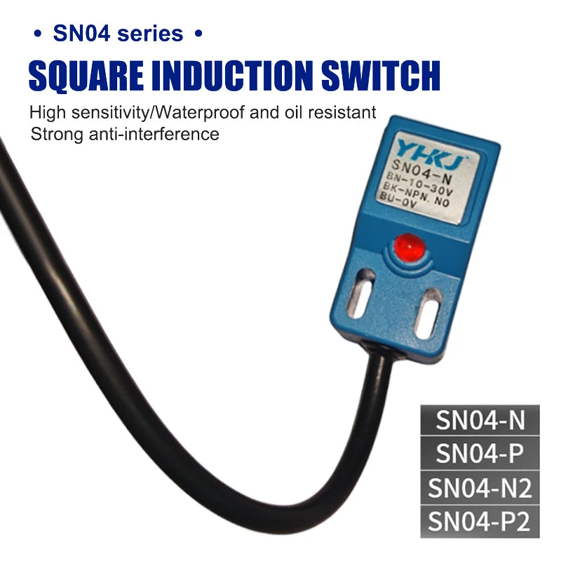 1pc NPN PNP SN04-N SN04-P SN04-N2 SN04-P2 Metal Detection Sensor Proximity Switch For Metal Detection Square Induction Switch Peaceful Pleasures Health and Wellness