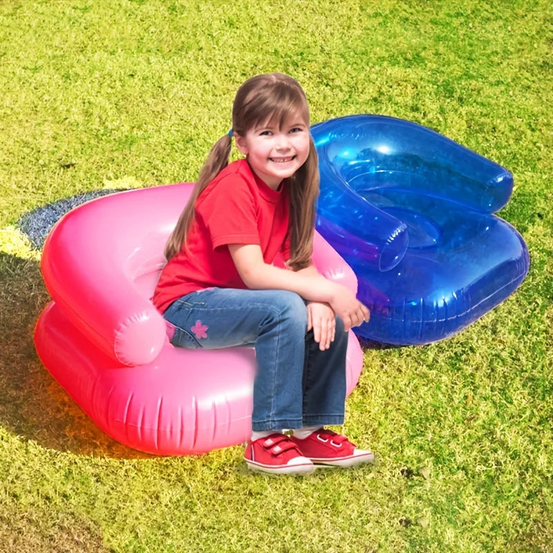 Inflatable Lounger Air Sofa Chair | Beach Camping Kids Travel