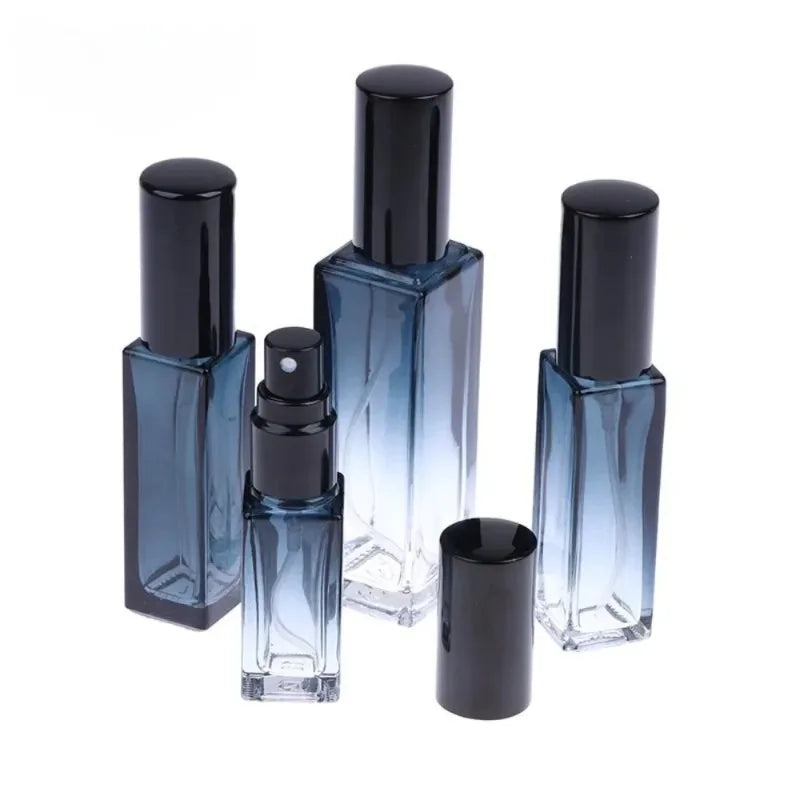 Perfume Spray Bottle Gradient Blue Travel Cosmetic Refillable