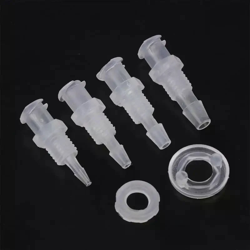 PP Plastic Lock Adapter Straight Through Air Valve Tube Connector