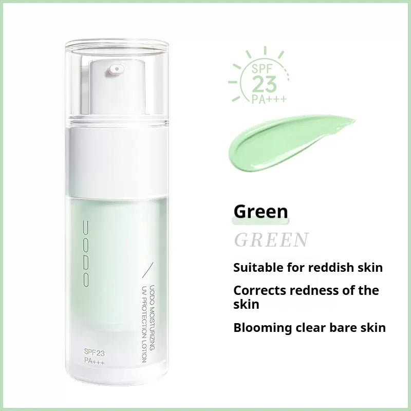 UODO Sunscreen Primer Lotion for UV Protection and Skin Brightening Peaceful Pleasures Health and Wellness Green 30ML