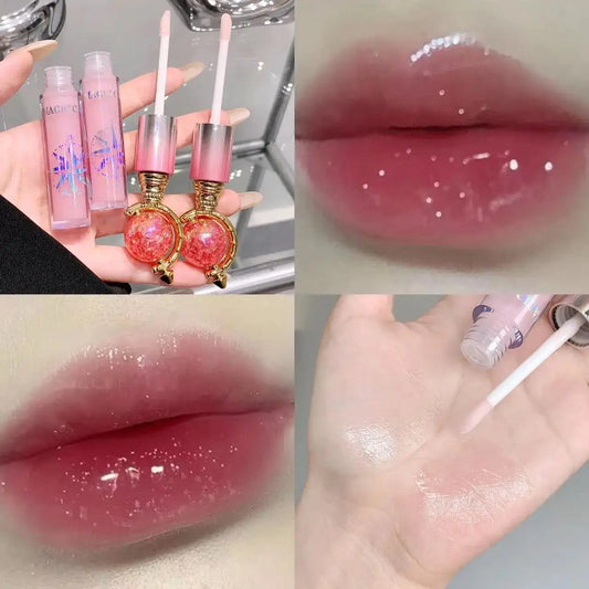 MAGIC CASA Mirror Shine Glitter Lip Gloss – Hydrating & Long Wear Glitter Lip Gloss Oasis Select