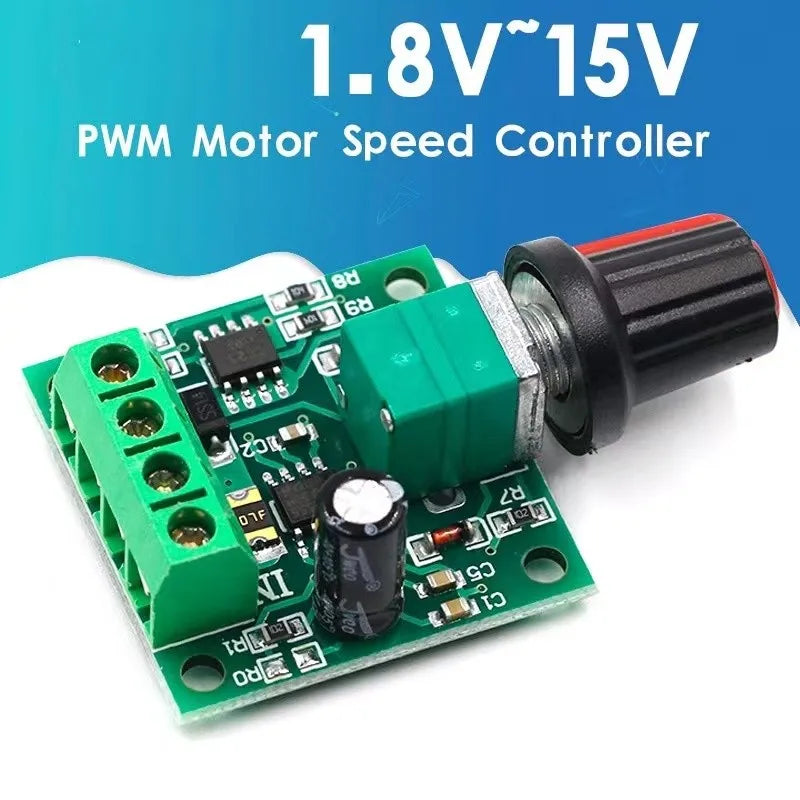 DC 1.8V–15V PWM Motor Speed Controller | Adjustable Driver