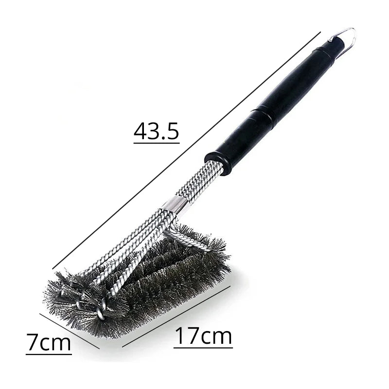 Safe Grill Brush, Bristle Free BBQ Grill Brush, Great Grilling Accessories, Rust Resistant Stainless Steel Barbecue Cleaner Peaceful Pleasures Health and Wellness G