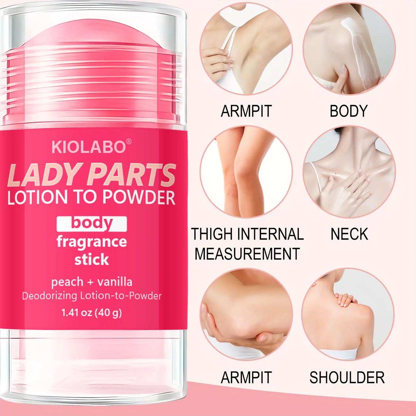 Rose Natural Deodorant Stick 40g | Long-Lasting & Moisturizing
