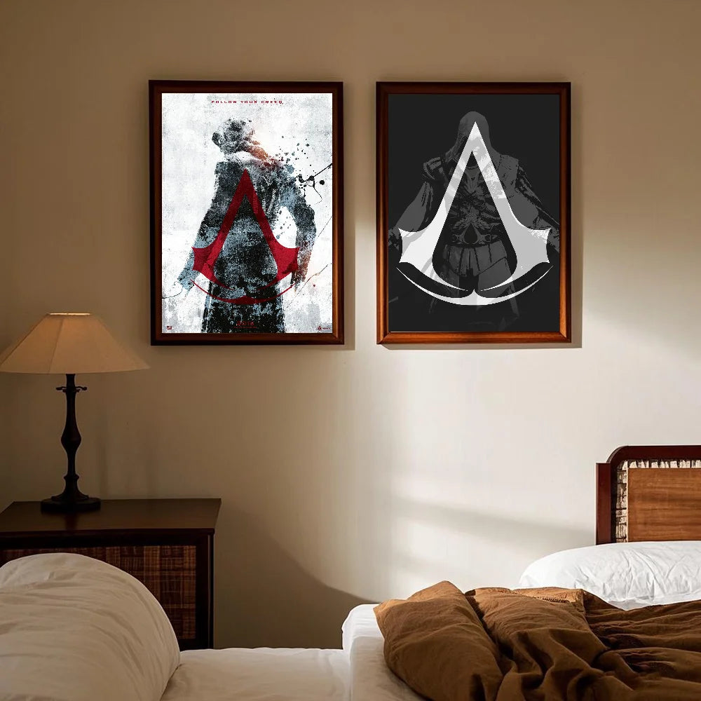 Assassin's Creed HD Poster Waterproof PVC Wall Art Decor Wall Art Poster Peaceful Pleasures Health and Wellness