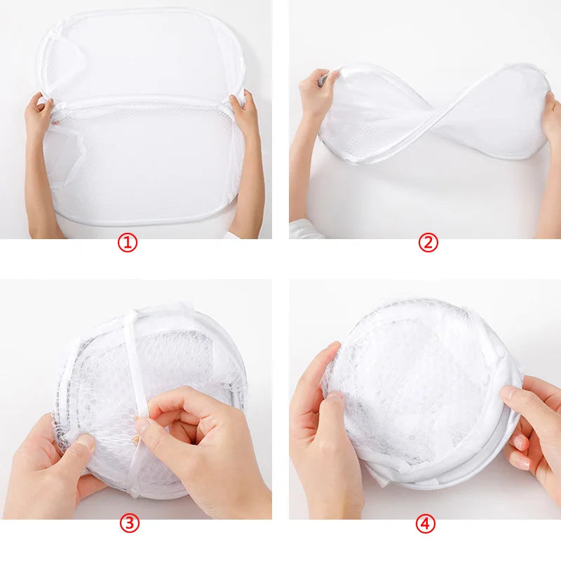 58 Large Capacity Storage Basket Mesh Pop-up Laundry Foldable Dirty
