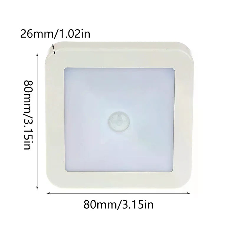 Motion Sensor LED Night Light – Battery Operated, Baby & Hallway Motion Sensor Night Light Peaceful Pleasures Health and Wellness