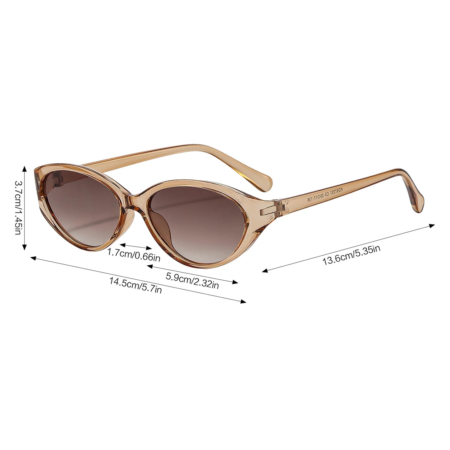 Cat-Eye Sunglasses UV-Protection Lightweight Frame For Outdoor Cycling Travel Men and Women Peaceful Pleasures Health and Wellness