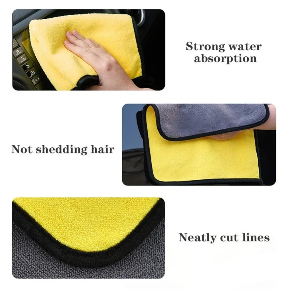 400GSM Double-Sided Microfiber Car Cloths | Auto Detailing