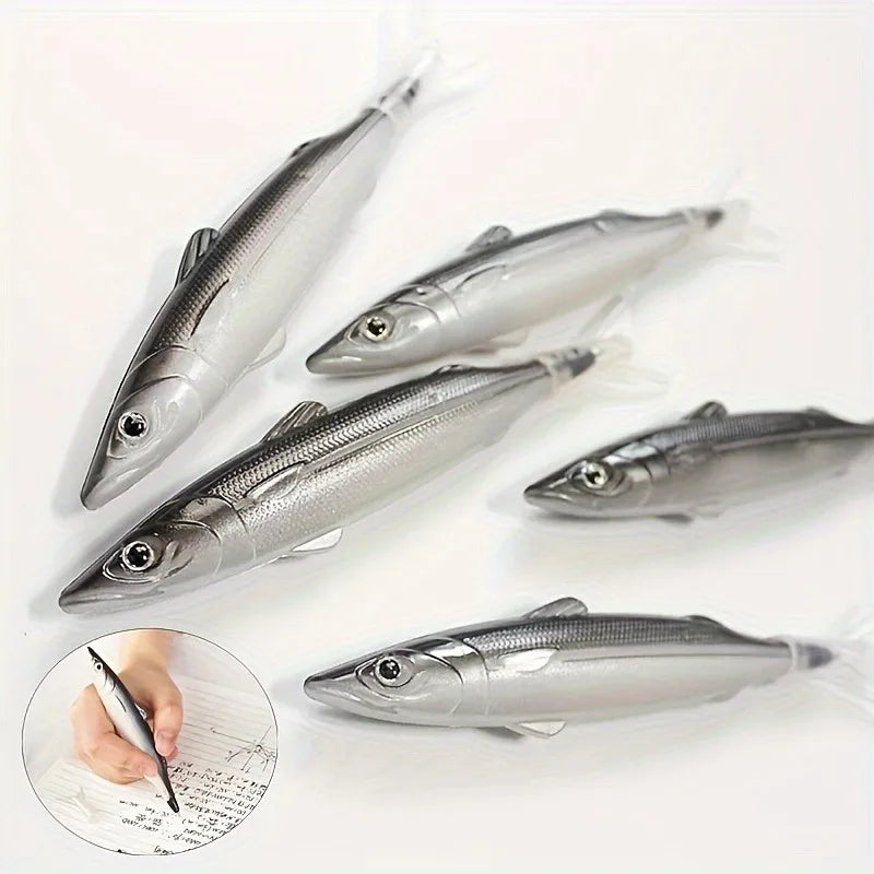Funny Fish-Shaped Ballpoint Pens 2 Pack | Novelty Gift Set