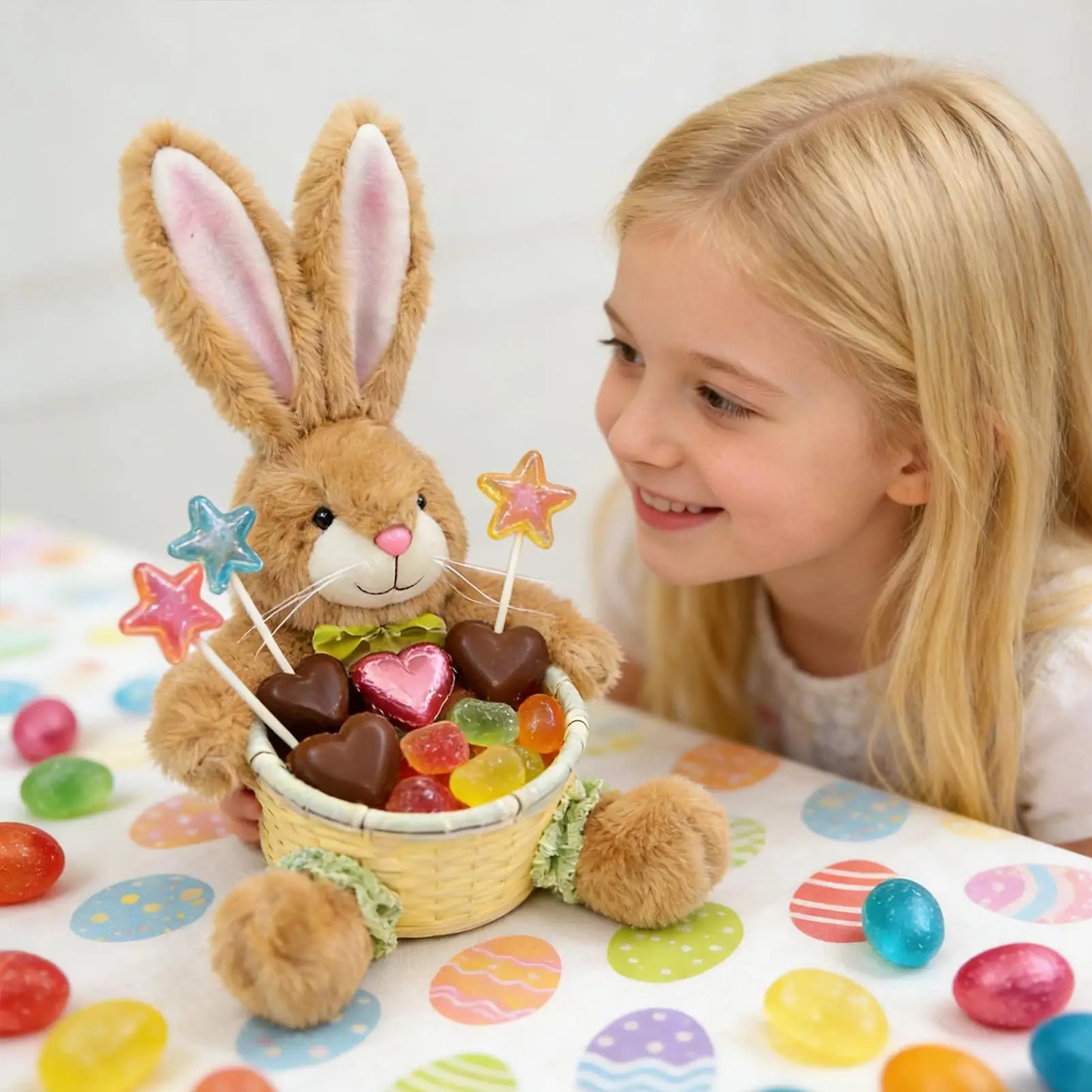 Easter Bunny Basket | Rabbit Candy & Egg Storage for Kids