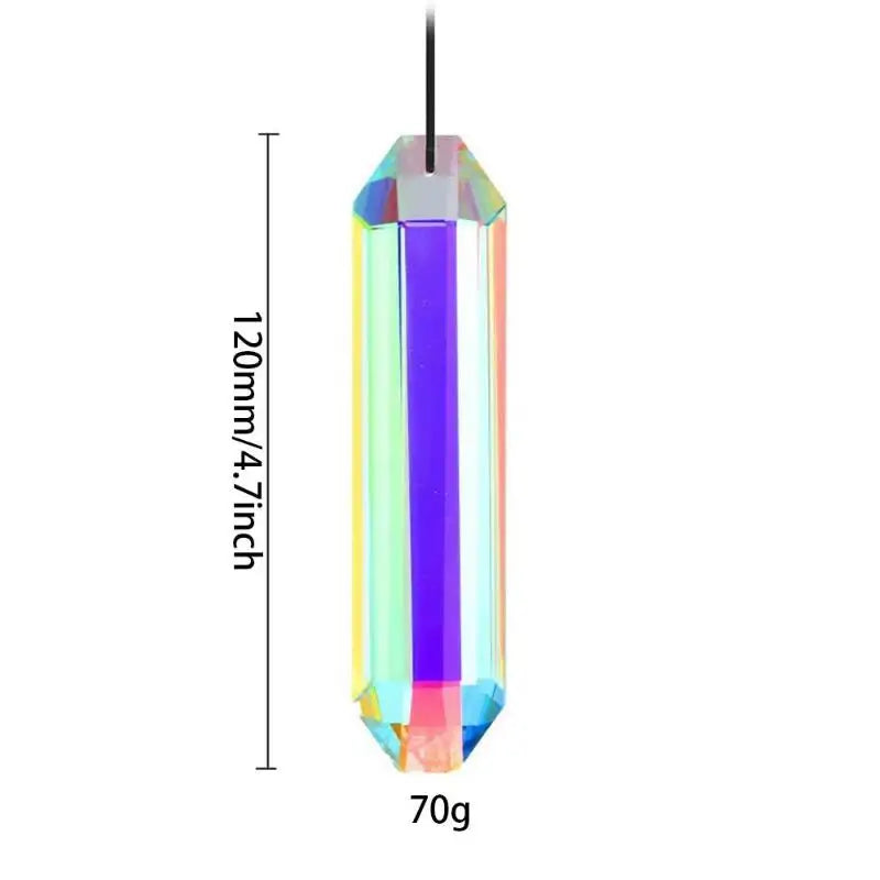 Sun Catcher Crystal Prism Wind Chime Long Pendant Indoor Garden