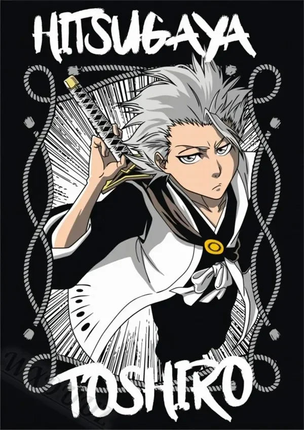Japan Cartoon Anime Figure Bleach Comic Canvas Painting Posters and Prints Wall Art Pictures for Living Room Decoration Peaceful Pleasures Health and Wellness