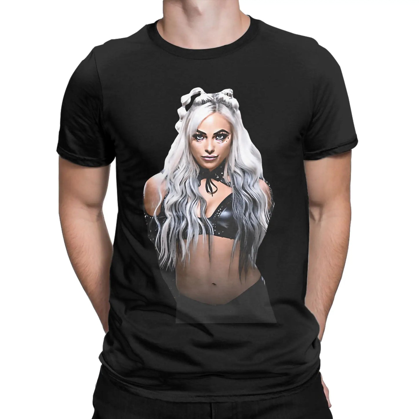 Liv Morgan T Shirt Men 100% Cotton Funny T-Shirts O Neck REVENGE Tee Shirt Short Sleeve Clothes Plus Size Peaceful Pleasures Health and Wellness
