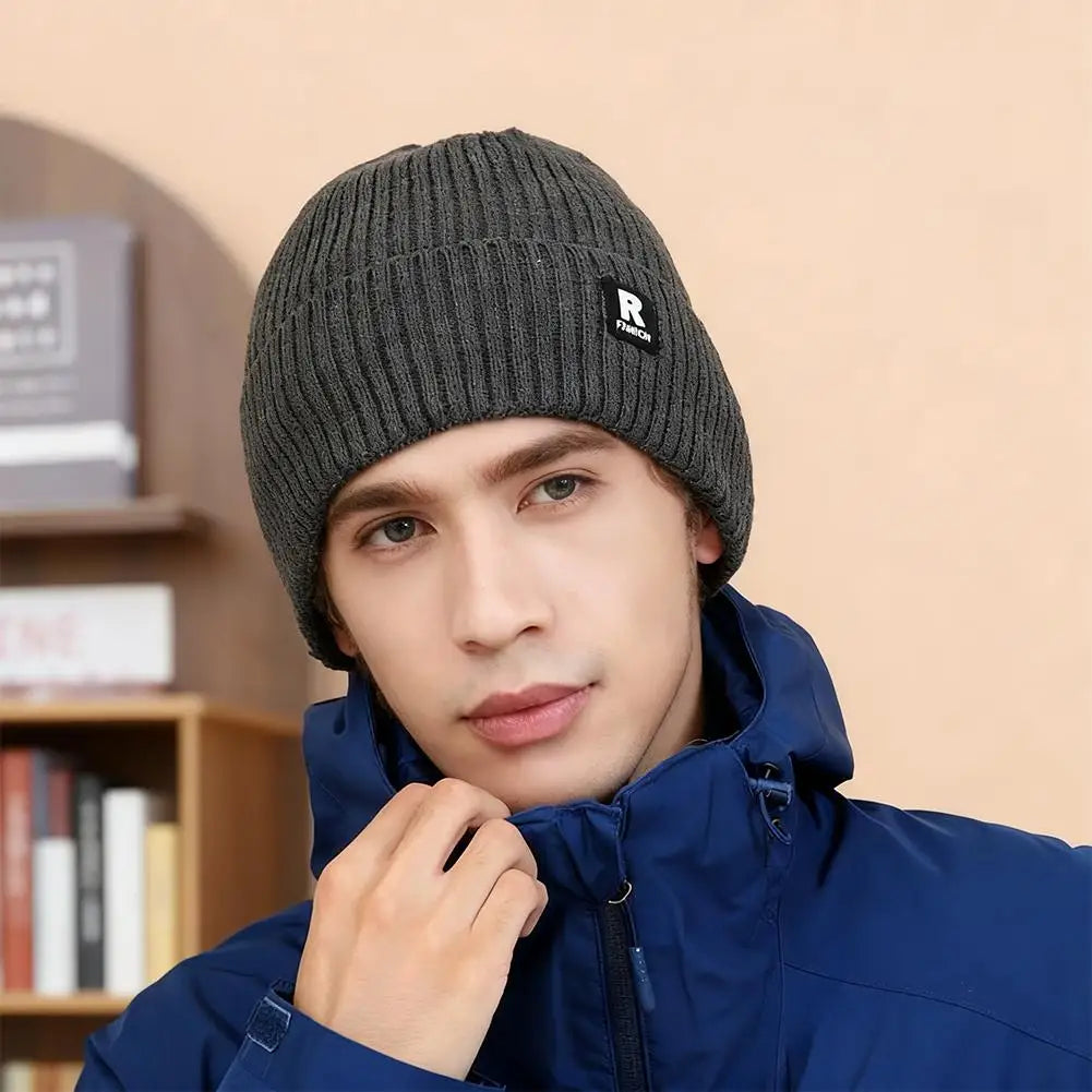 Winter Thick Beanie Hat With Fleece Lined For Men Women Winter Solid Knitted Wool Skull Cap For Outdoor Activities & Daily Use Peaceful Pleasures Health and Wellness
