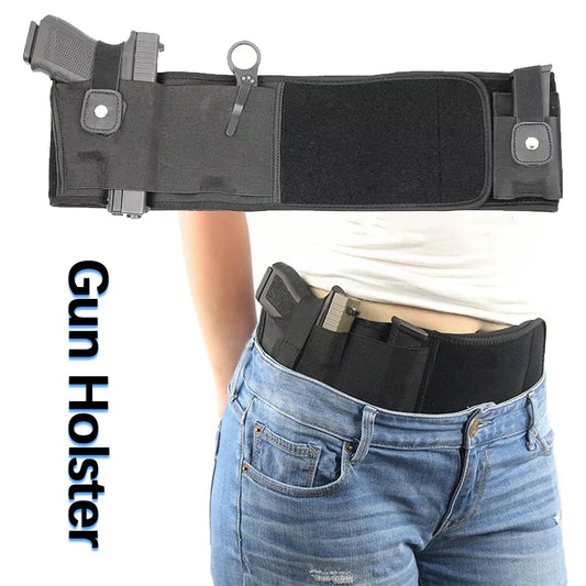 2026 Tactical Waist Band Belt For Outdoor Hunting Fitness Gun Holster Concealed Carry Phone Bag Portable Hidden Belly Use Peaceful Pleasures Health and Wellness