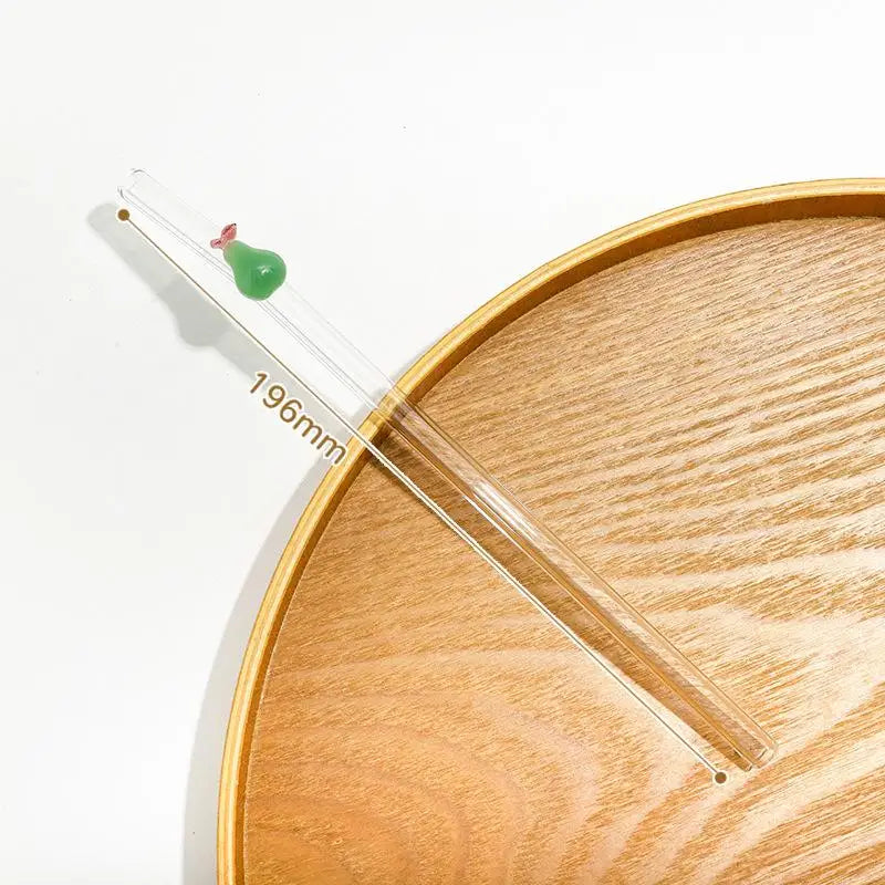 Reusable Glass Drinking Straw with Brush | BPA-Free Eco Gift