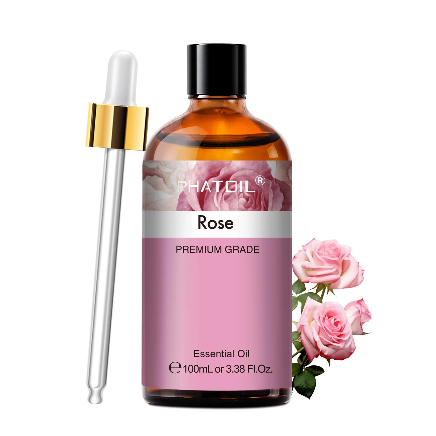 100ml Aromatherapy Essential Oil – Lavender, Rose, Vanilla, Eucalyptus & More for Diffuser & Candle Making
