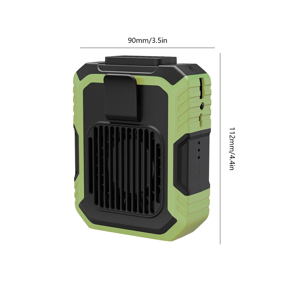 4000mAh Bladeless Waist Belt Fan – 3-Speed USB Rechargeable Peaceful Pleasures Health and Wellness