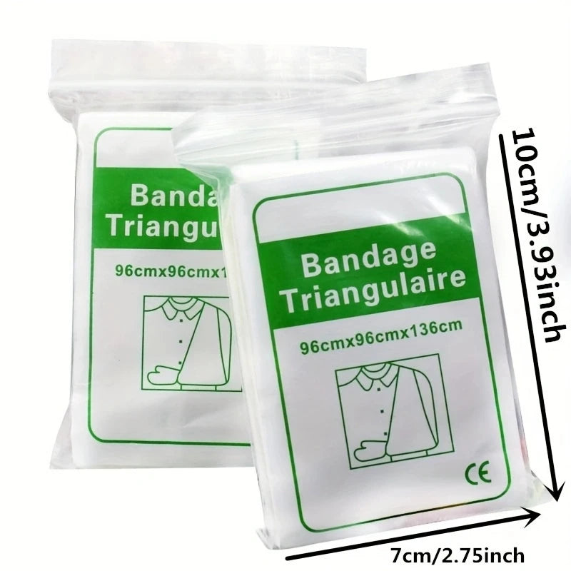 1Pc First Aid Kit Medical Bandage Fracture Fixation Triangular First Aid Bandage Emergency Camping Accessories Peaceful Pleasures Health and Wellness