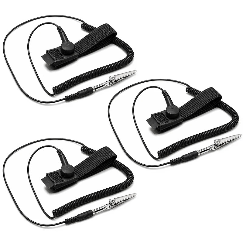 Anti-Static ESD Wrist Strap Grounding Band with Alligator Clip