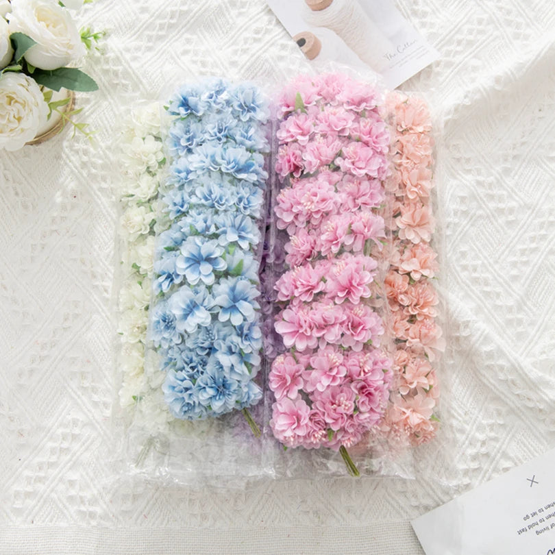 Mini Silk Artificial Flower Stamen Bouquet | Wedding DIY Decor