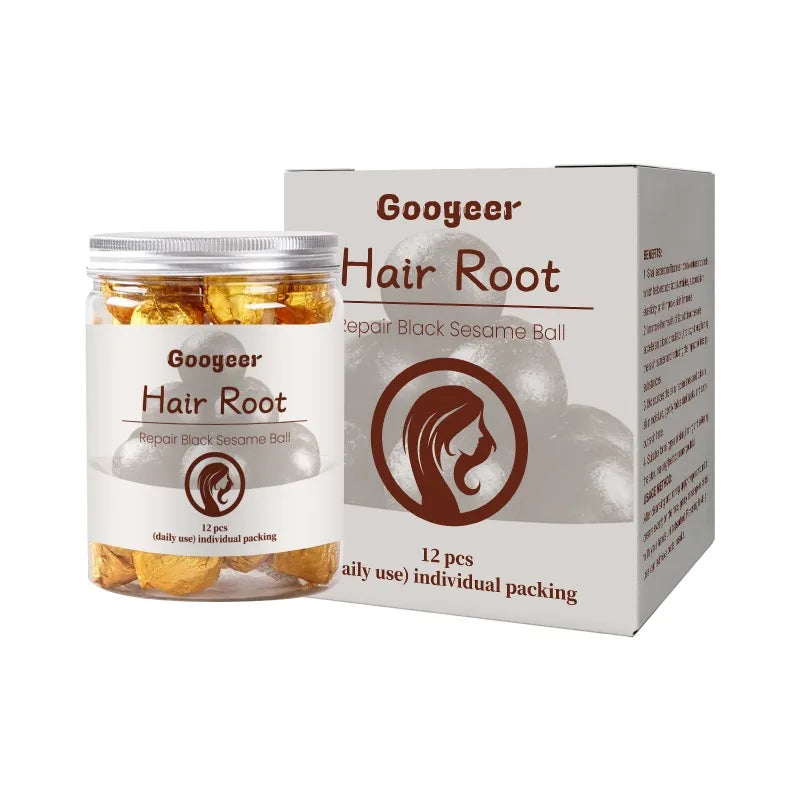 Black Sesame Follicle Care Balls – Scalp & Hair Support (12 ct)