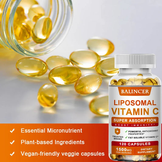 Balincer Liposomal Vitamin C 1500mg – Immune & Skin Support Vitamin C Supplement Oasis Select
