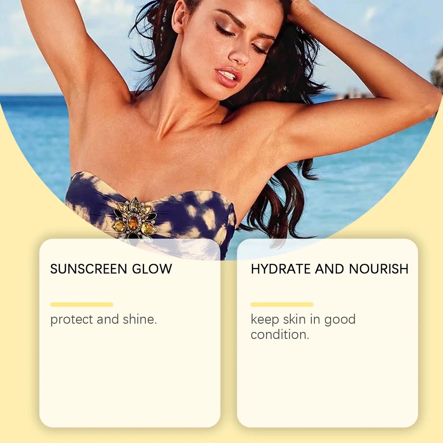 OceAura Glitter Shimmer Sunscreen Spray – Face & Body 50ml