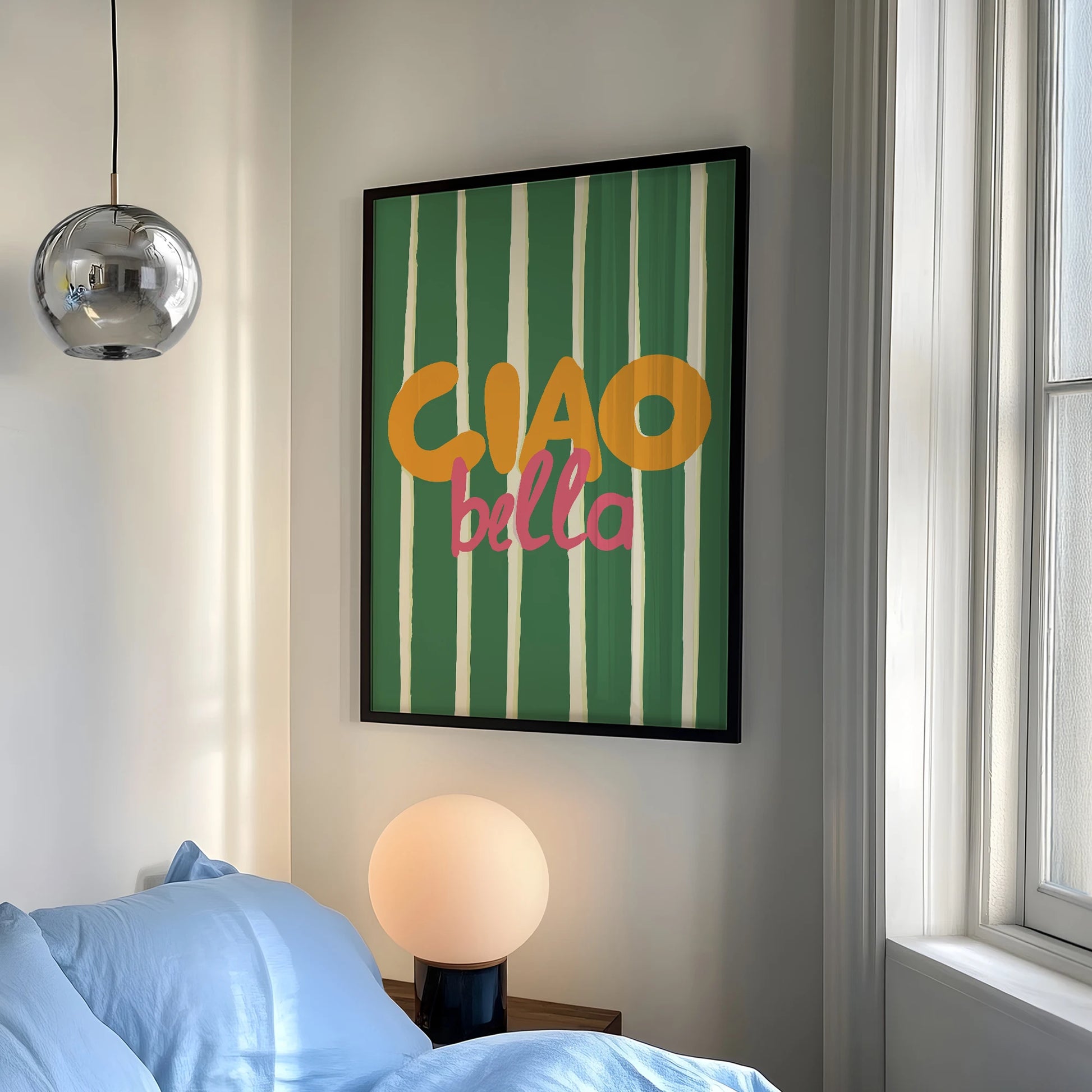 1pc Ciao Bella Vintage Italian-Inspired Wall Art Print Canvas Poster For Kitchen Bed Living Bath Dorm, Indoor Decoration Peaceful Pleasures Health and Wellness