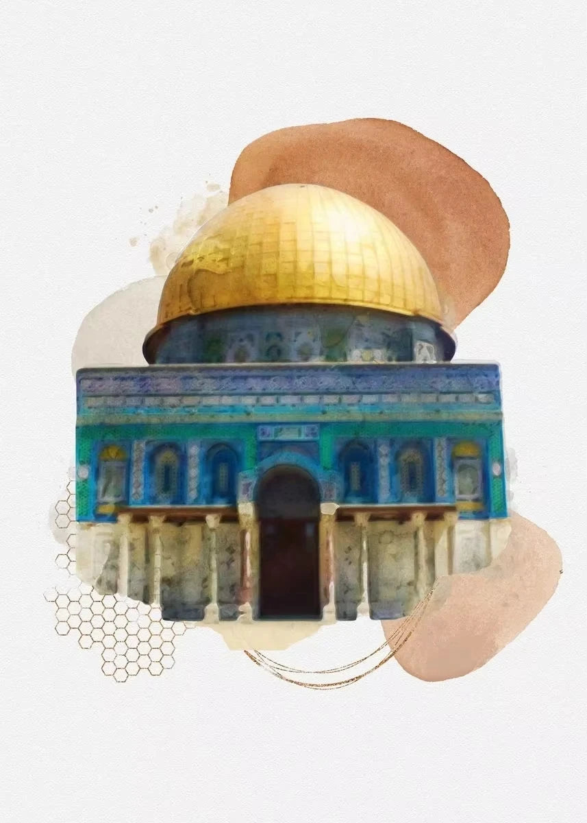 Islamic Mosque Mecca Kaaba Canvas Wall Art Print | Home Decor Canvas Wall Art Peaceful Pleasures Health and Wellness