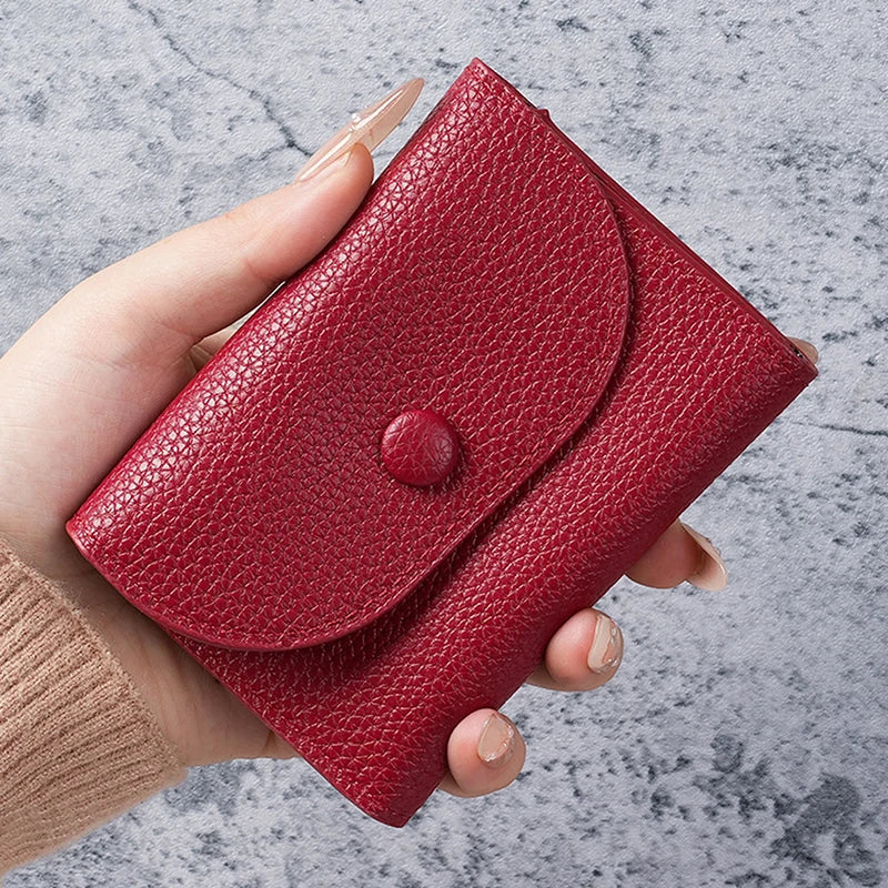 Women's Slim PU Leather Wallet – Multi-Card & Coin Purse