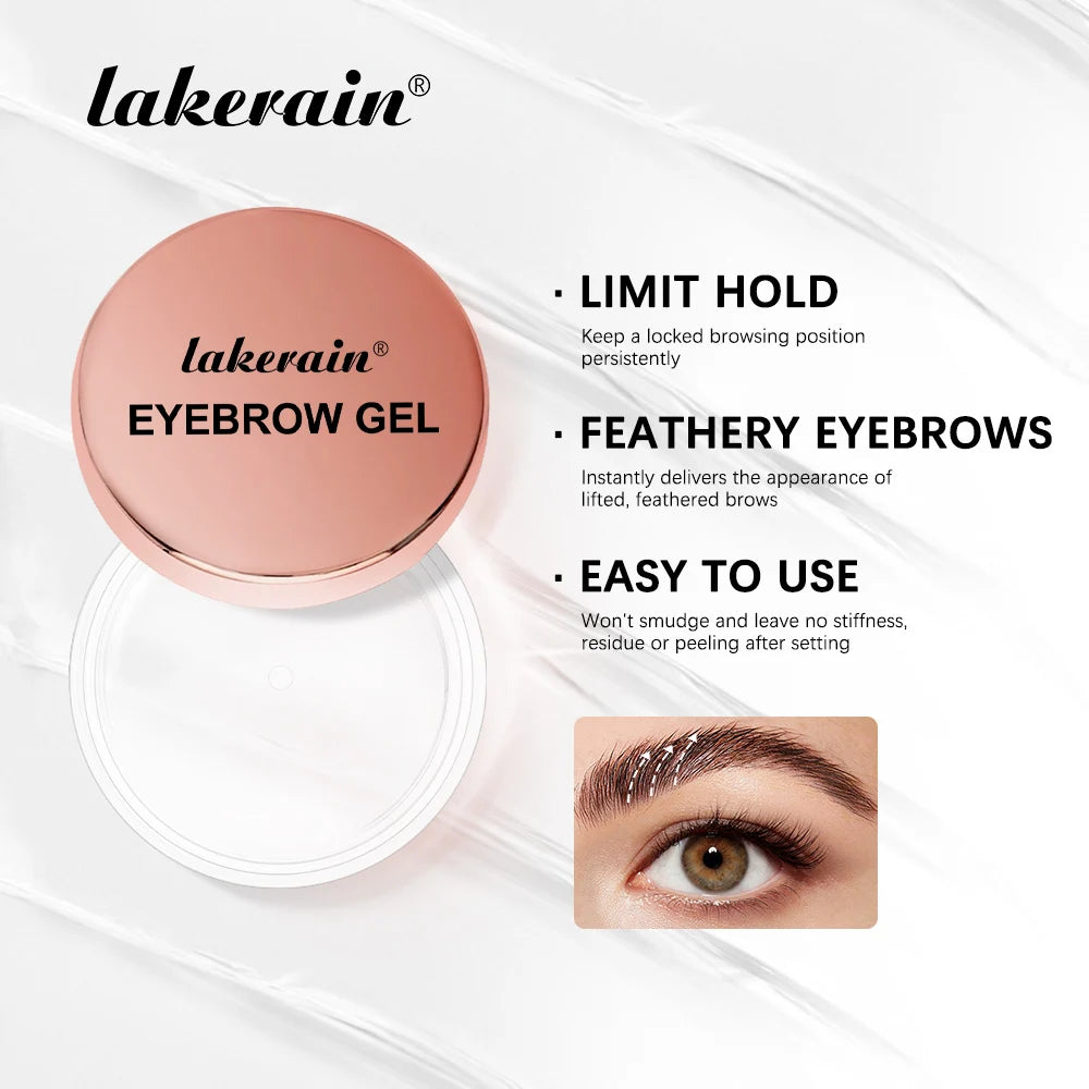 3D Waterproof Eyebrow Sculpting Gel Wax & Brush | Natural Hold Eyebrow Styling Gel Peaceful Pleasures Health and Wellness