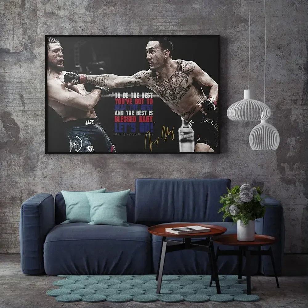 Boxing Canvas Wall Art – McGregor, Pettis & Benavidez Print Canvas Wall Art Peaceful Pleasures Health and Wellness
