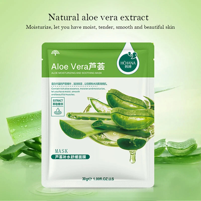 BIOAOUA 30pc Korean Fruit Face Masks – Hydrating & Firming