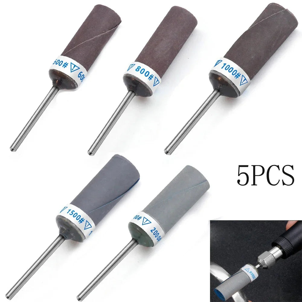 5-Piece Sanding Stick Grinding Heads P600–P2000 | Mirror Polish