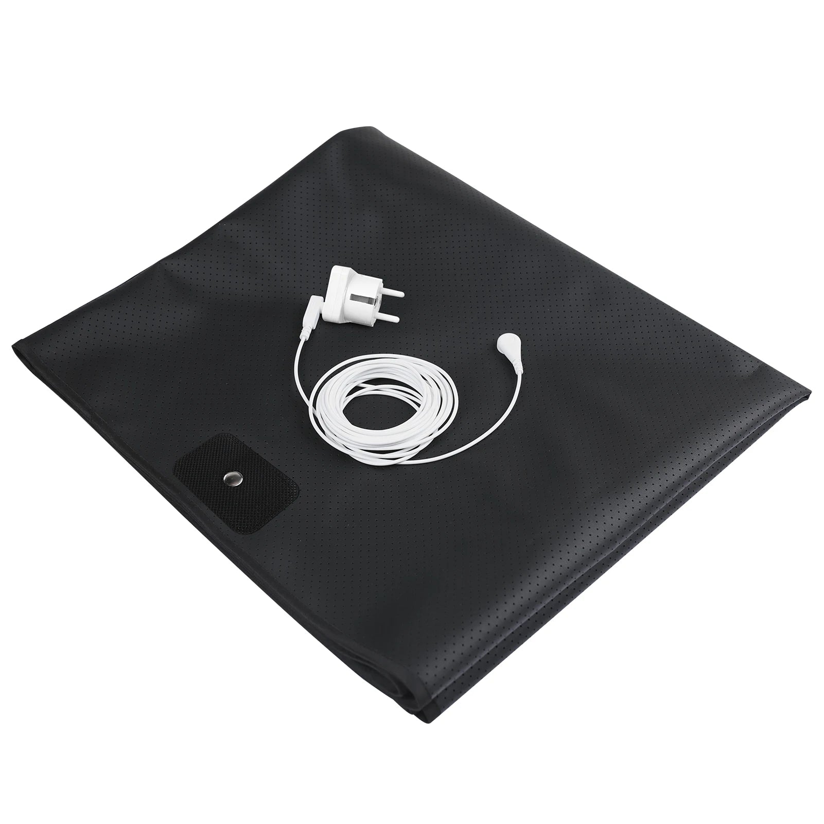 Grounding Bed Mat PU Leather with grounding Cord for Sleep Improve Stress Pain Relief Foot Health Mat Pad for Bed Floor Peaceful Pleasures Health and Wellness EU Plug 68CMx100CM