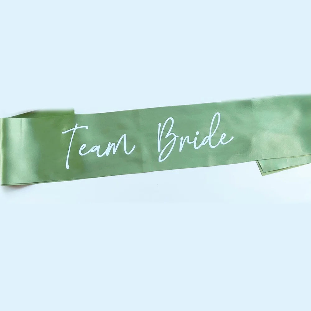 Bride To Be & Team Bride Sash – Bachelorette Party Favors